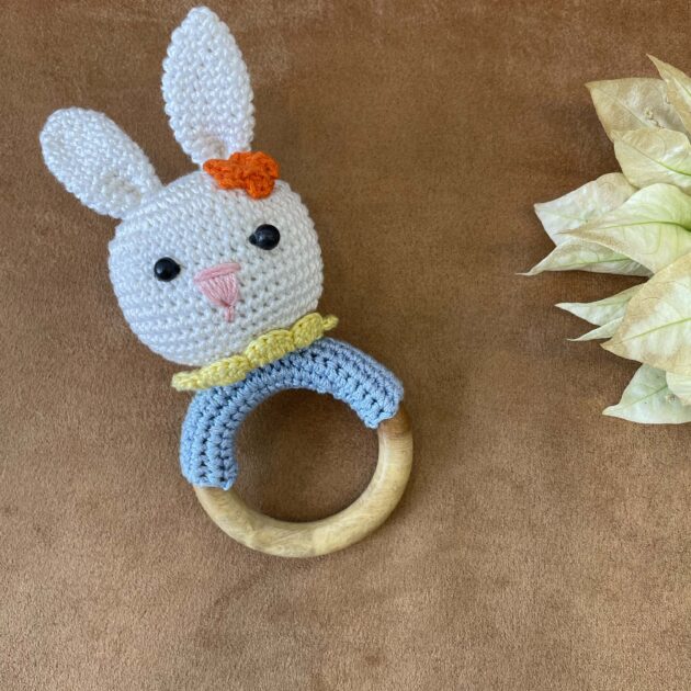 Handcrafted baby rattle