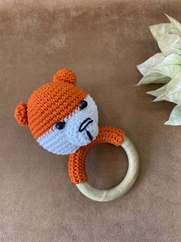 Handcrafted baby rattle