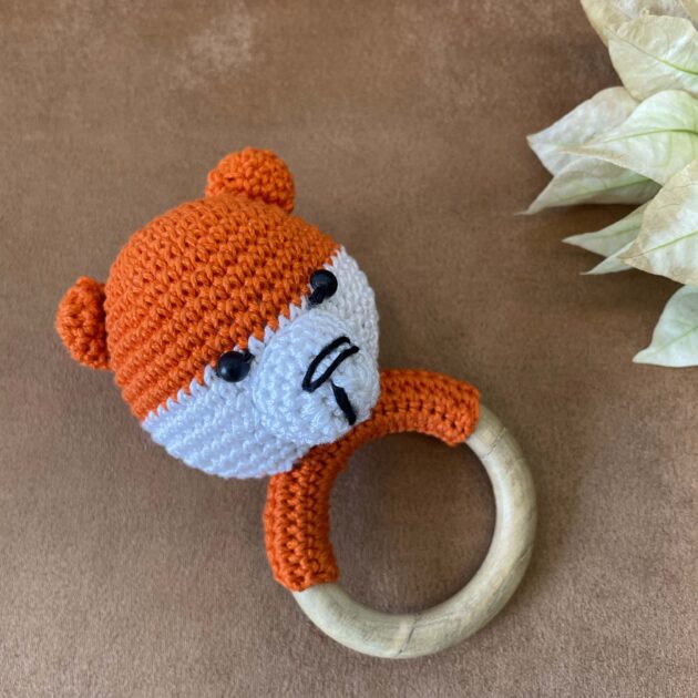 Handcrafted baby rattle