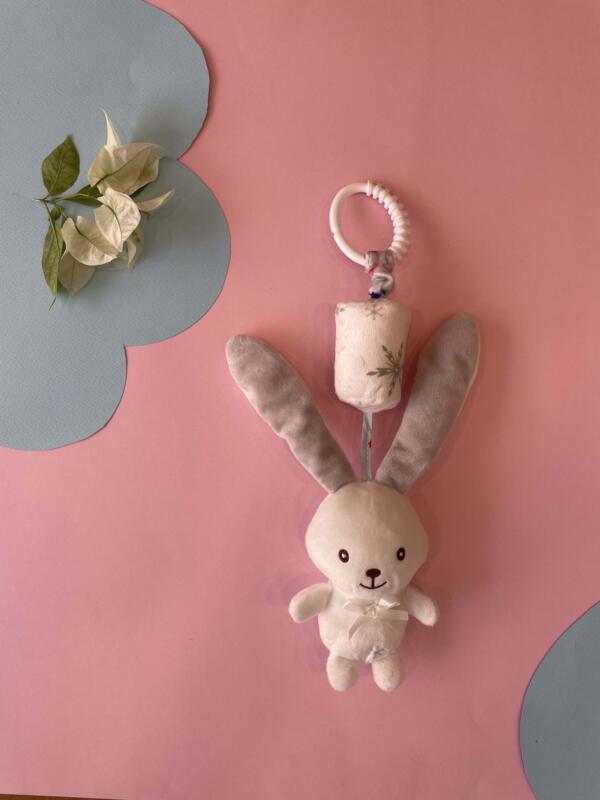 Soft Hanging Plush Rattle Toy – Clip & Play Comfort