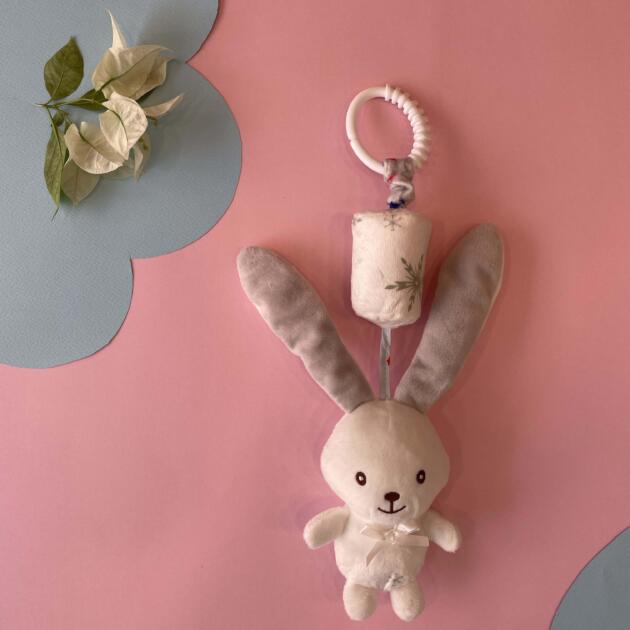 Soft Hanging Plush Rattle Toy – Clip & Play Comfort