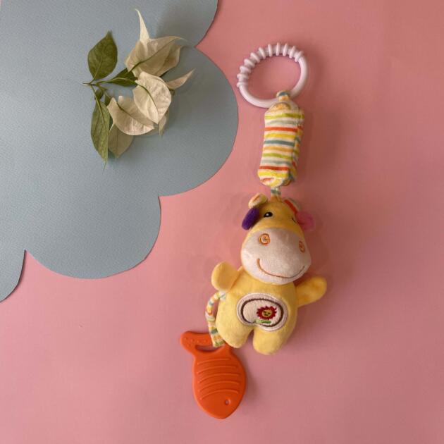 Soft Hanging Plush Rattle Toy  – Clip & Play Comfort