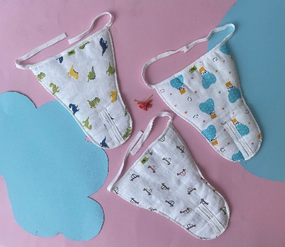MUSLIN PADDED NAPPY ( LANGOTS) PACK OF 3