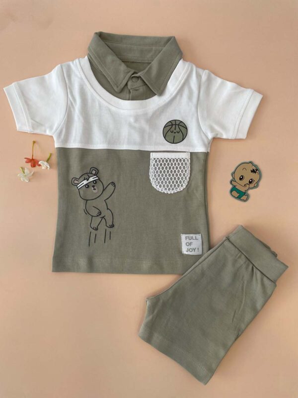 Kids Polo T-Shirt & Shorts Set - Image 3