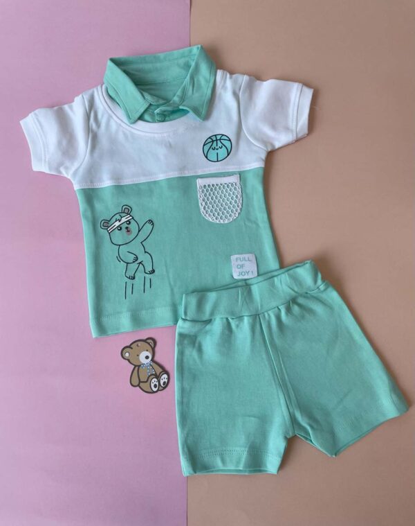 Kids Polo T-Shirt & Shorts Set - Image 2
