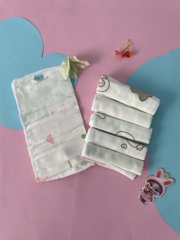 Baby Washcloth And Napkins Pack Of 6 - Image 3