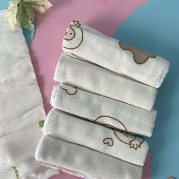 Baby Washcloth And Napkins Pack Of 6