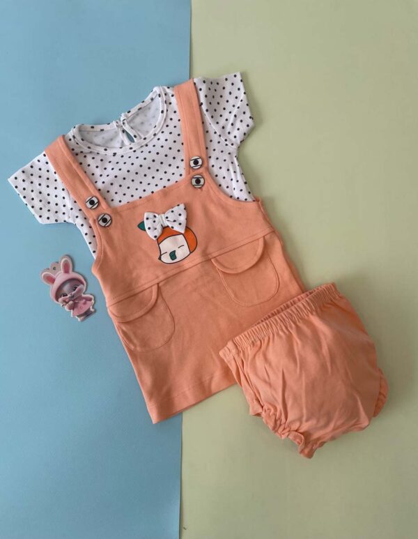 Skirt Dungree With Tshirt