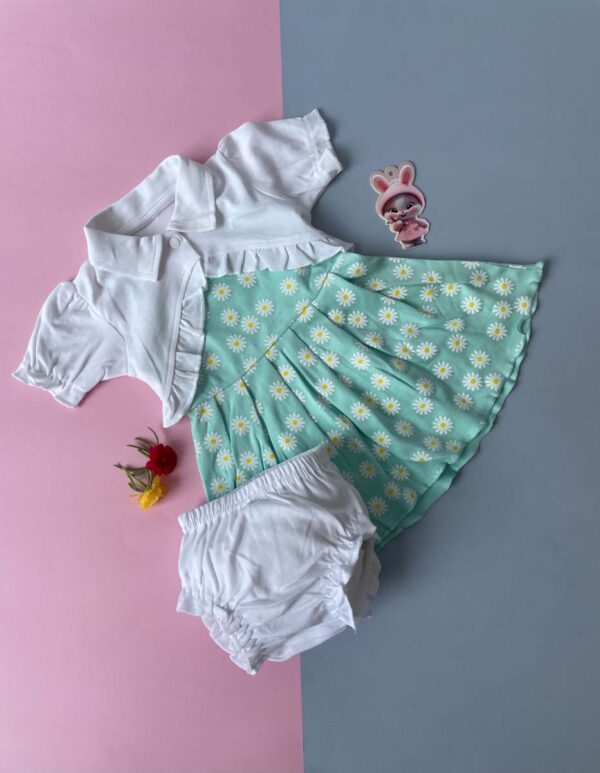 Frock With Shrug For Girls - Image 7