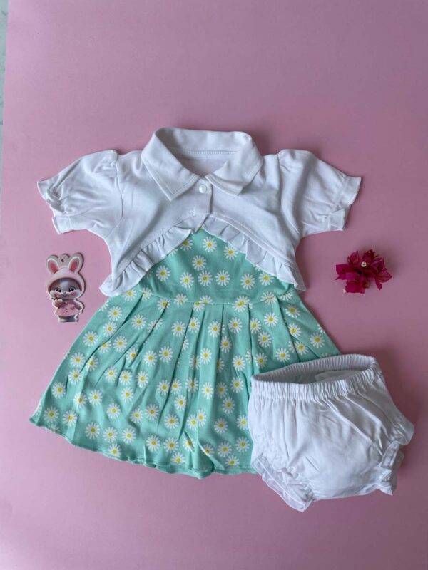 Frock With Shrug For Girls - Image 6