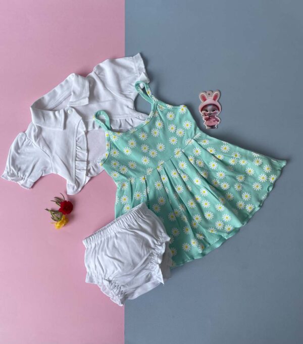 Frock With Shrug For Girls