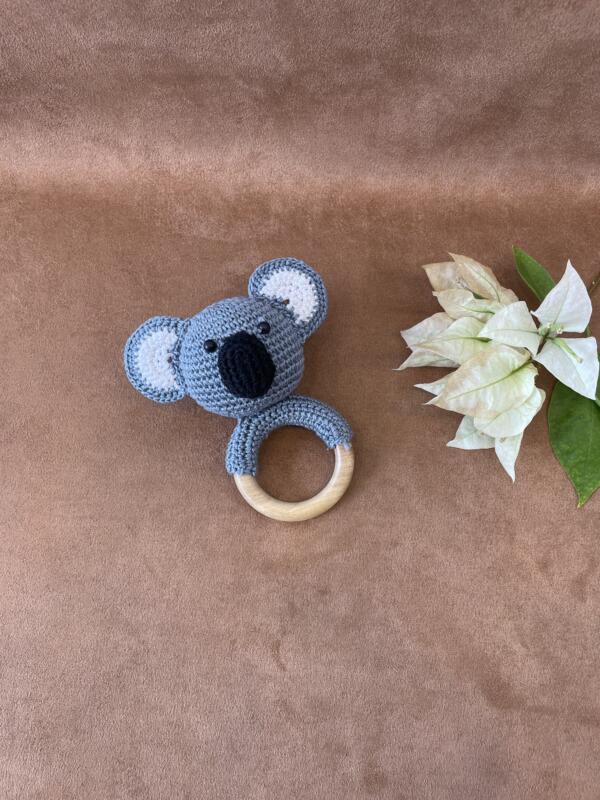 Koala Baby Rattle Toy – Soft Plush Sensory Toy for Infants - Image 3