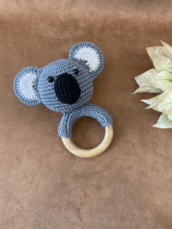 Koala Baby Rattle Toy – Soft Plush Sensory Toy for Infants