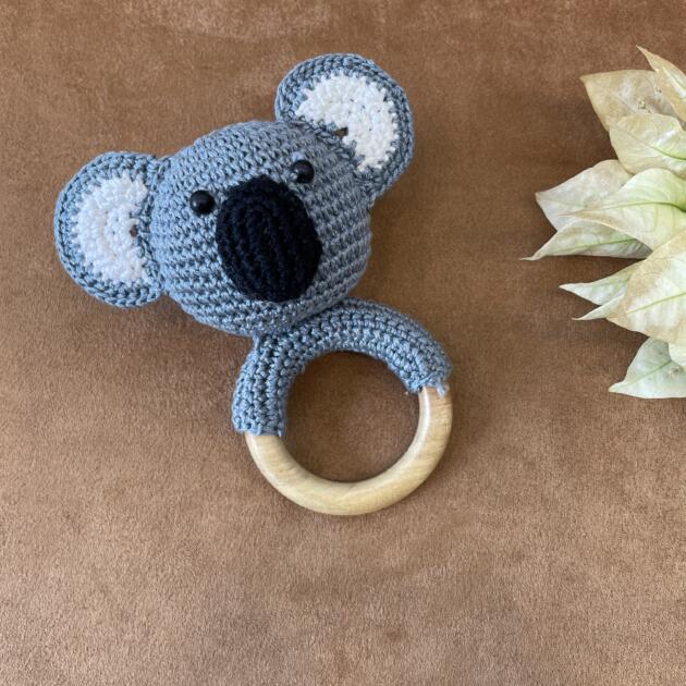 Koala Baby Rattle Toy – Soft Plush Sensory Toy for Infants