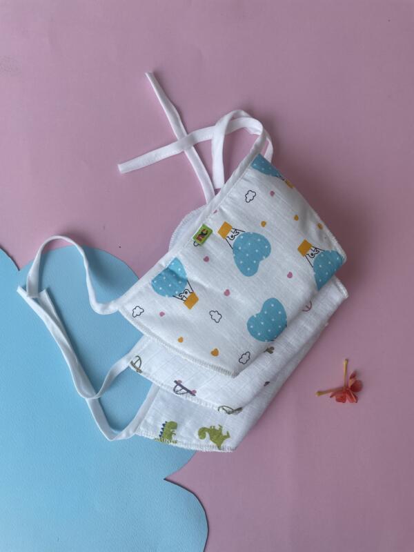 Soft Muslin Cotton Nappy for Babies pack of 3 - Image 4