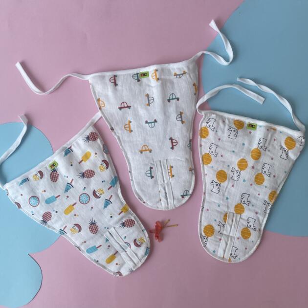 Breathable Muslin Baby Nappy pack of 3