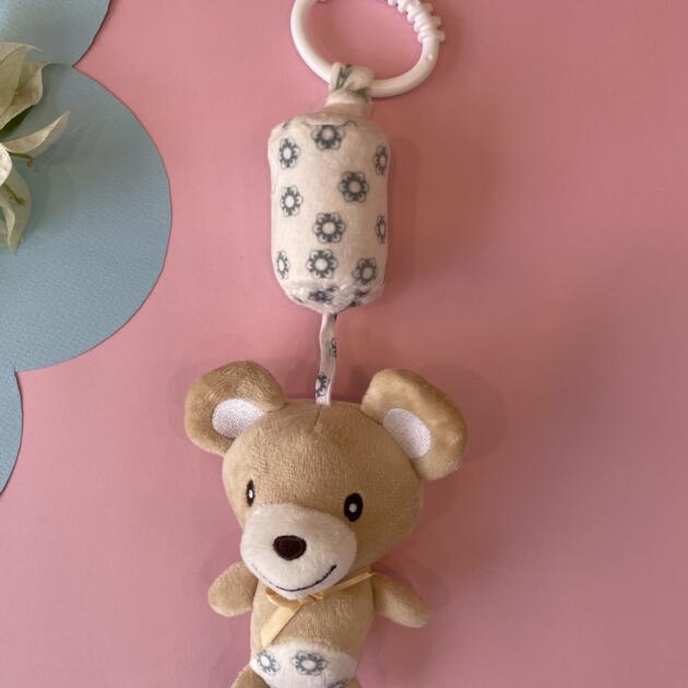 Hanging Bearyboo Rattle Soft Toy – Baby Plush Toy with Gentle Rattle