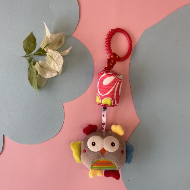 Hanging Dizzy Pop Soft Rattle – Baby Sensory Plush Toy