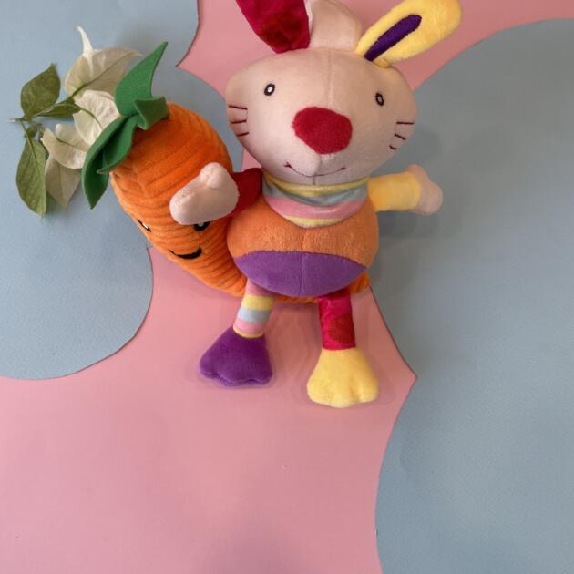 Musical Carrobun Plush Toy – Bunny-Themed Baby Pull-String Toy
