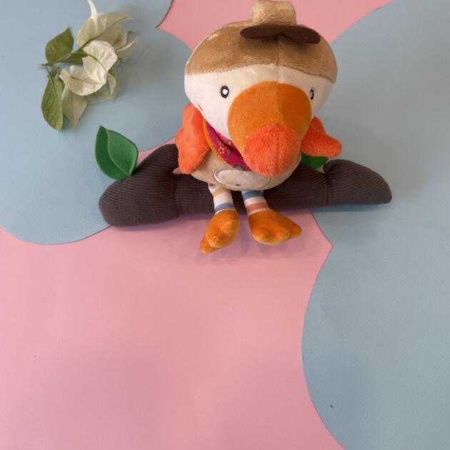 Chikoo the Duck Hanging Soft Toy – Baby Plush Toy with Gentle Rattle