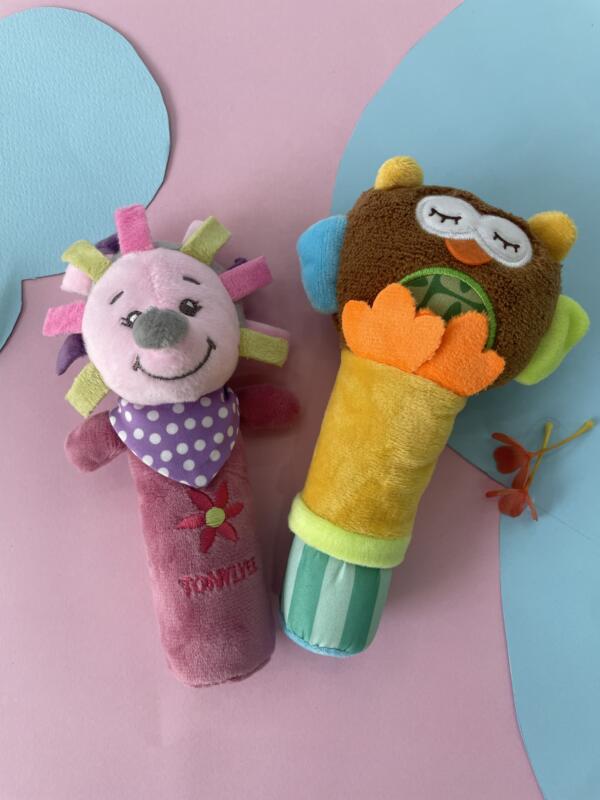 Jungle Buddies Soft Rattle Toys – Plush Animal Rattles for Babies