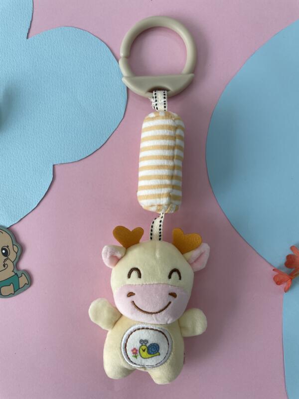 Cute Deer Hanging Rattle Soft Toy – Plush Baby Rattle for Cribs, Strollers & Car Seats - Image 3