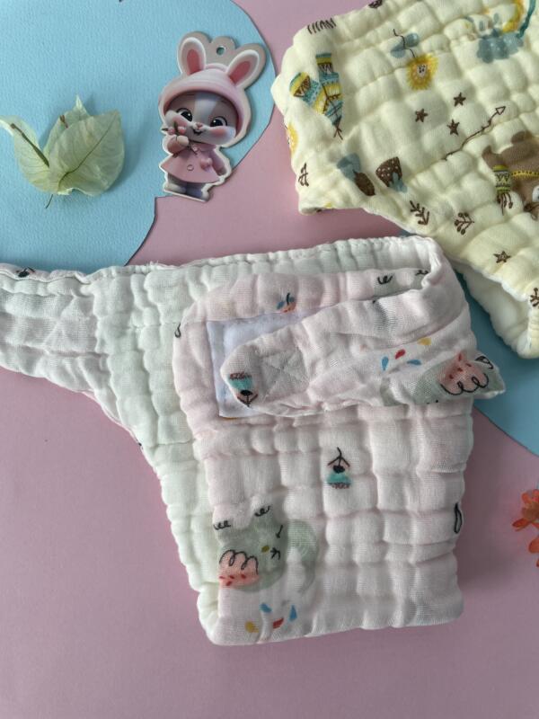 100% Cotton Muslin Nappy pack of 2 - Image 2