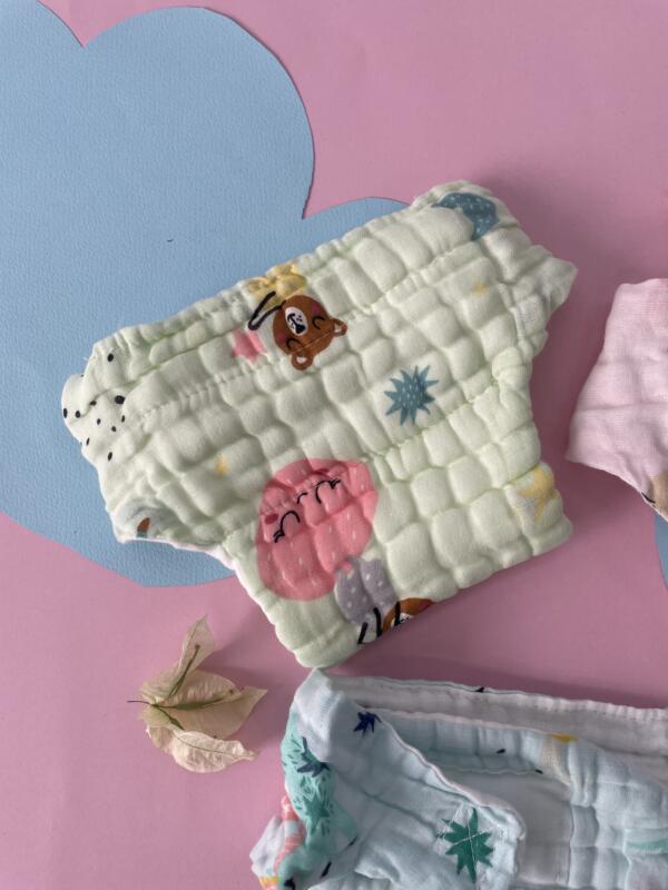 Organic Muslin Nappy for Babies pack of 3 (Copy) - Image 2