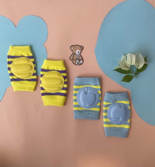 Knee & Elbow Protector Pack Of 2 Set - Yellow and Blue