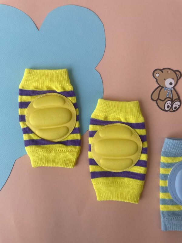 Knee & Elbow Protector Pack Of 2 Set - Yellow and Blue - Image 2