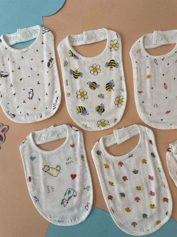 Organic Cotton Baby Bibs & Washcloths