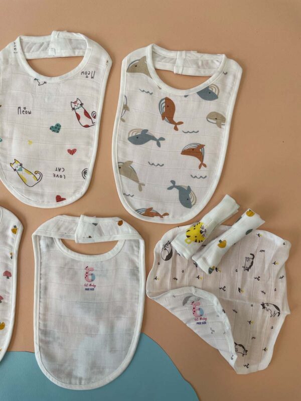Premium Baby Bibs and Washcloth Bundle - Image 5
