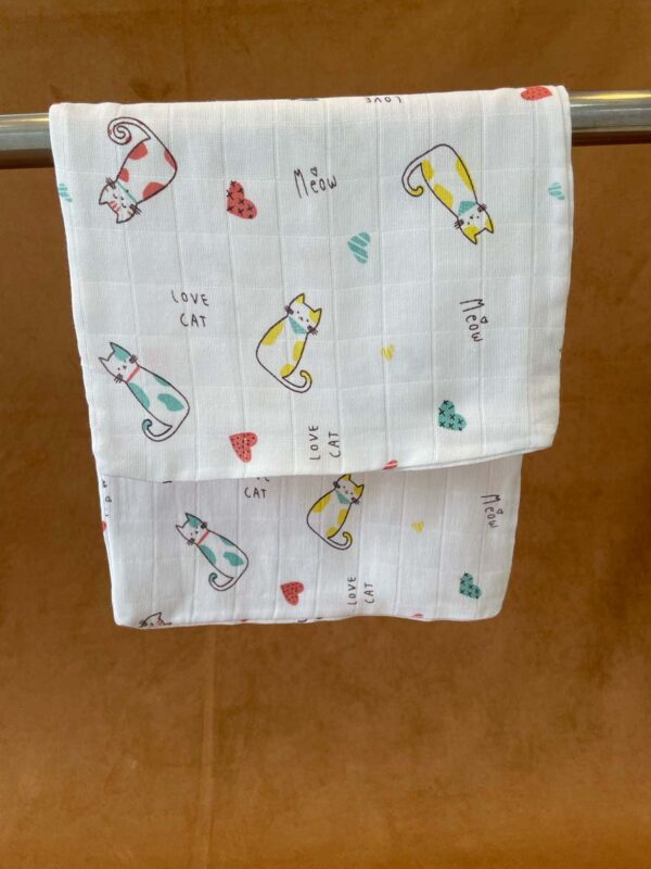 Muslin Cotton Baby Burp Cloth - Image 4