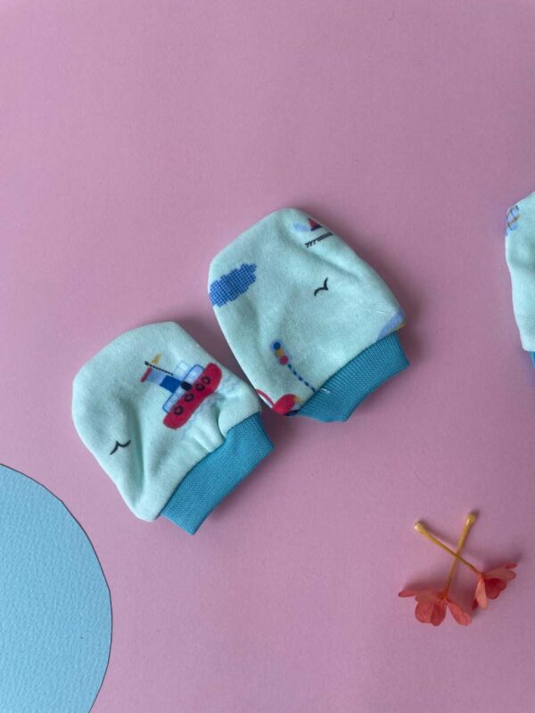 Mitten & Booties Pack Of 2 - Sky Blue - Image 2