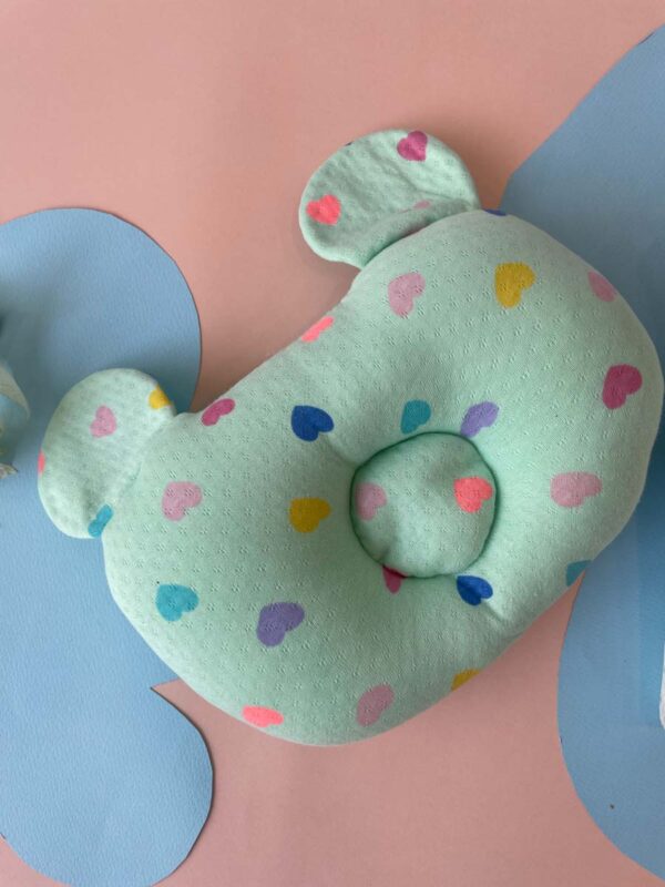 Pillow - Round Head Shaping Baby Pillow With A Soft Cute Rattle Pack Of 3 - Image 2