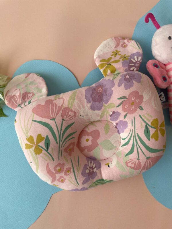 Pillow - Round Head Shaping Baby Pillow With A Soft Cute Rattle Pack Of 4 - Image 2