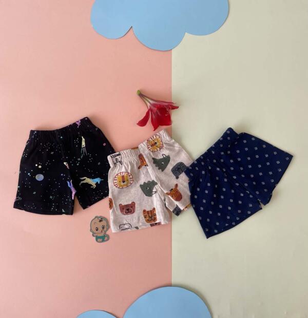 Soft & Comfy Baby Shorts – Unisex (Pack Of 3) - Image 14