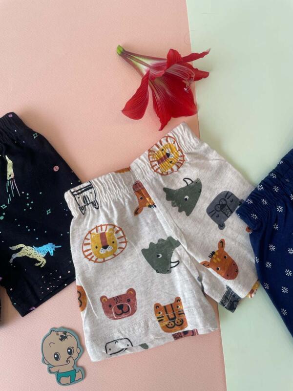 Soft & Comfy Baby Shorts – Unisex (Pack Of 3) - Image 11