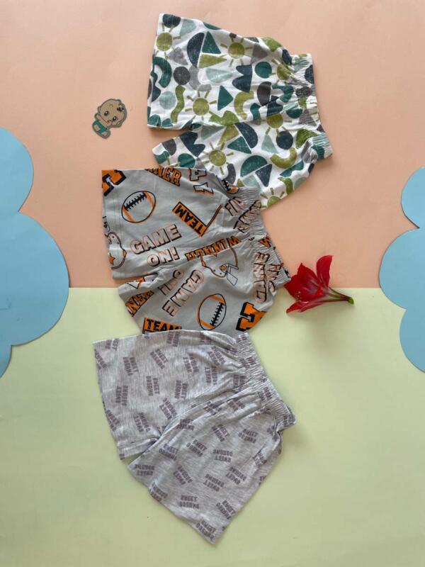 Soft & Comfy Baby Shorts – Unisex (Pack Of 3) - Image 13