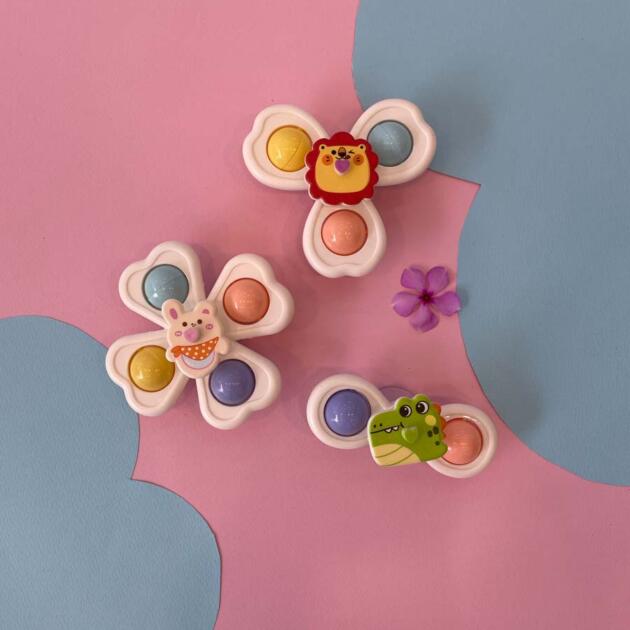Adorable Crib-Stick Baby Spinner - Pack Of 3