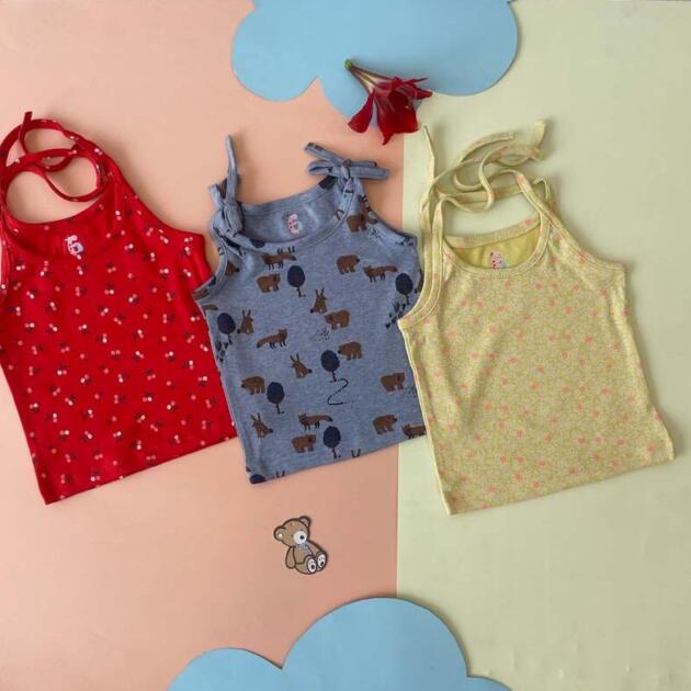 Organic Cotton Jabla - Red, Teal & Yellow