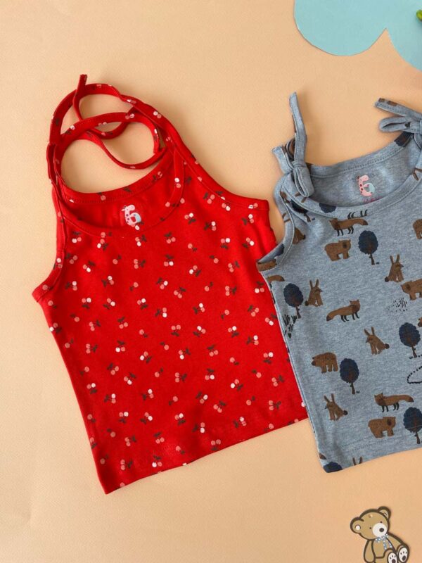 Organic Cotton Jabla - Red, Teal & Yellow - Image 3