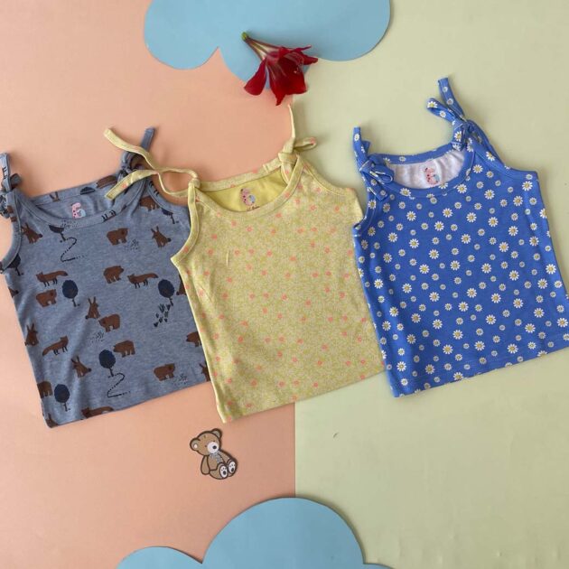 Organic Cotton Jabla - Teal, Yellow and Blue