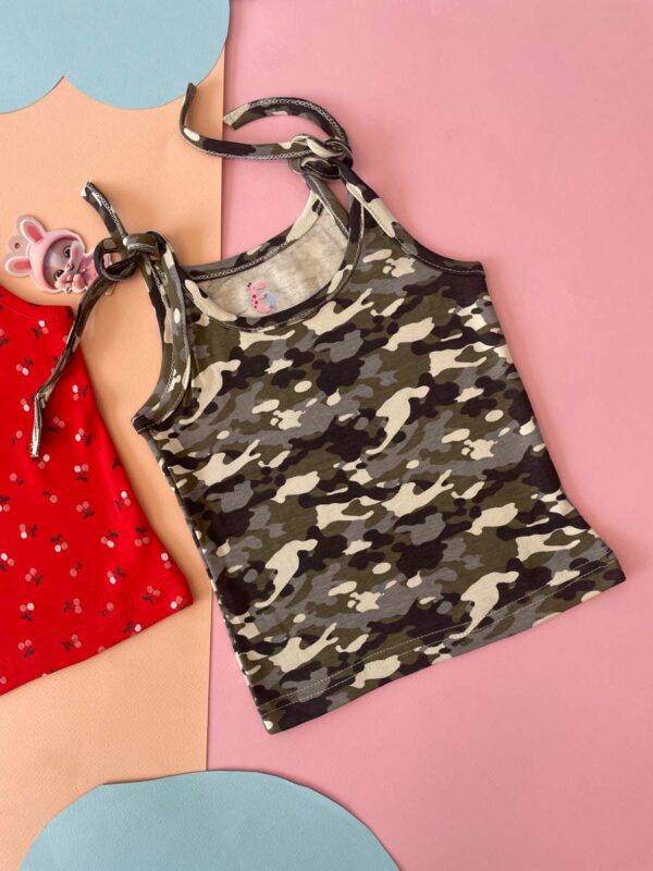 Organic Cotton Jabla - Khaki and Red - Image 4